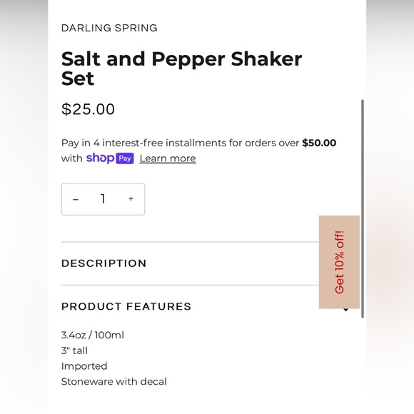 NWT Darling Spring Salt & Pepper Shakers - Picture 3 of 3